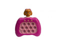 Jucarie Pop it electrica Patrula, Bubble Push, pentru copii si adulti, sunet si lumini, roz, 13 cm