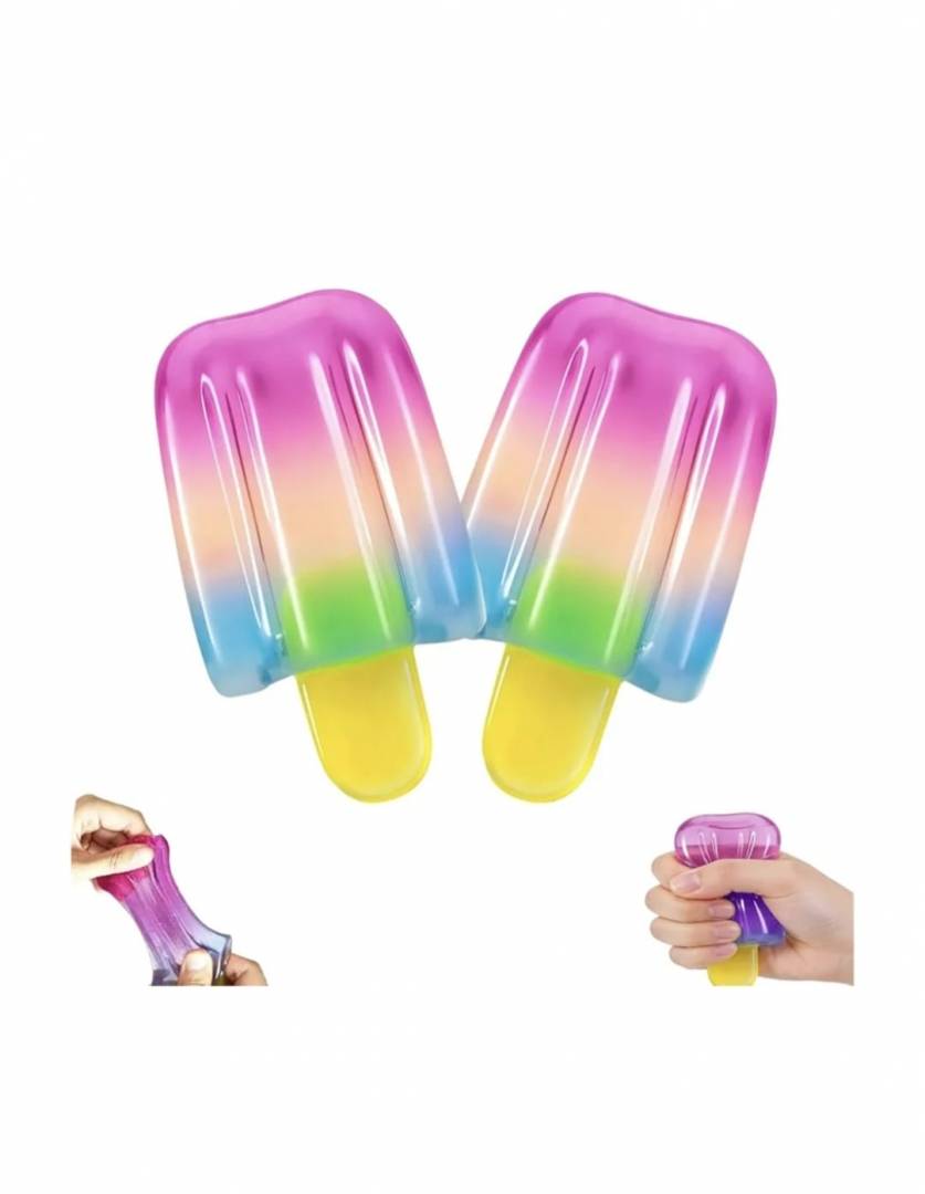 Jucarie senzoriala, Ice Cream, squishy, antistres, 1 buc, multicolor, 8 cm