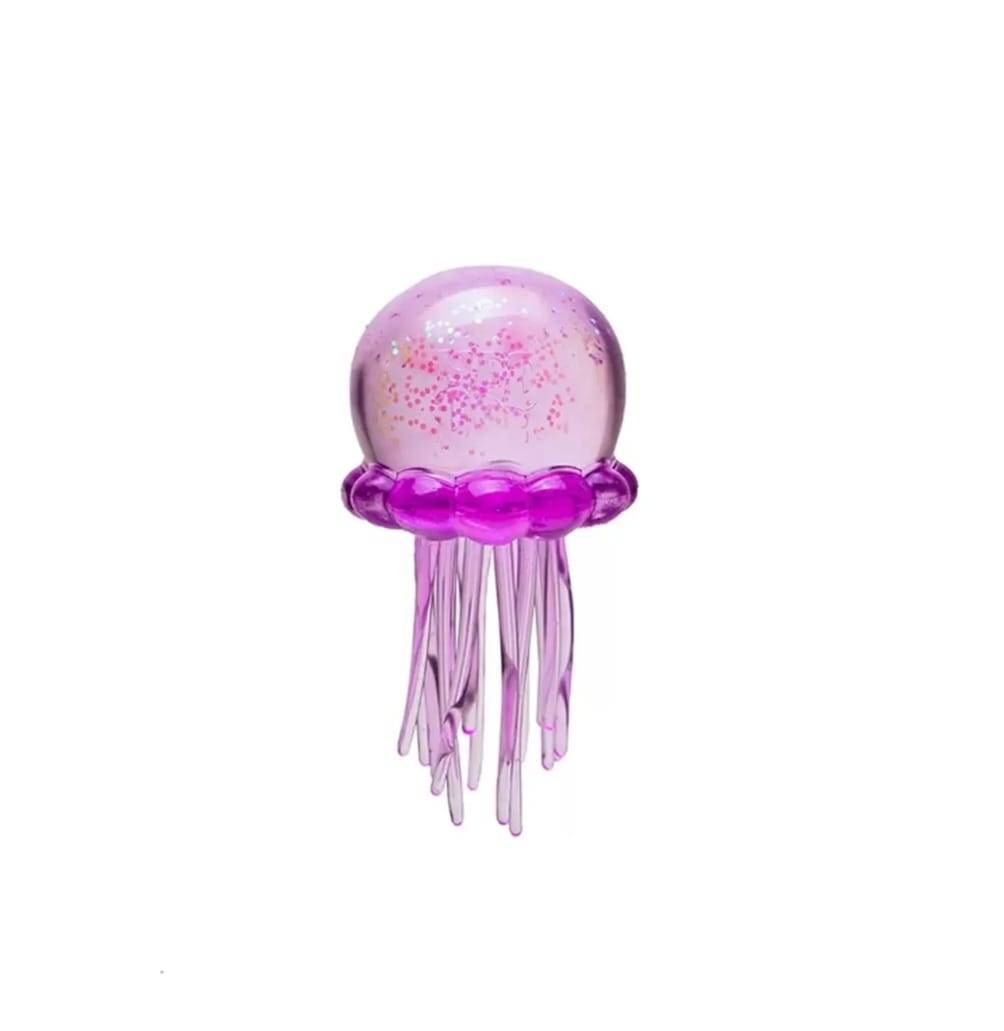Jucarie senzoriala, Meduza, squishy, antistres, mov, 8 cm