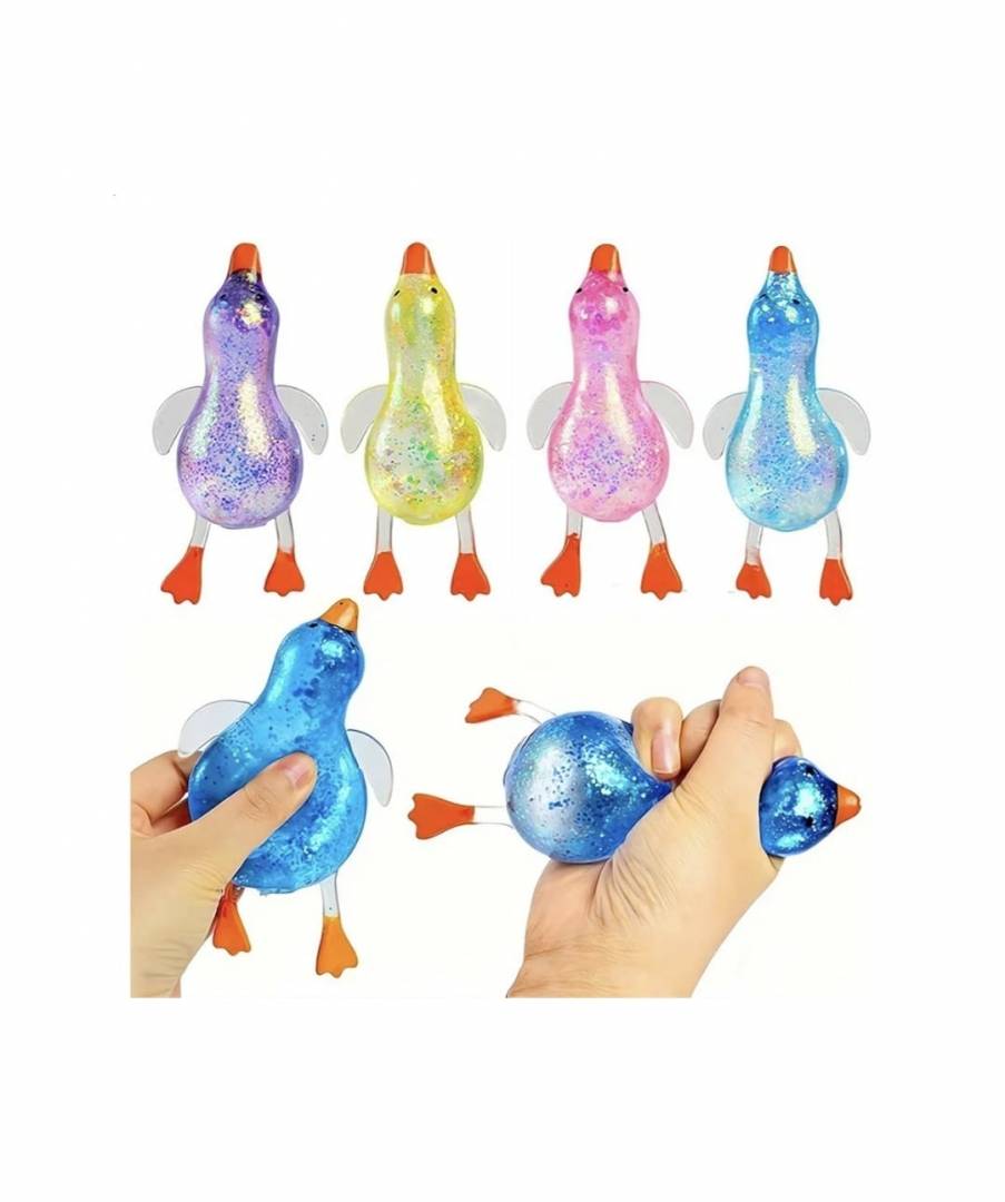 Jucarie senzoriala, Rata, squishy, antistres, 1 buc, multicolor, 15 cm