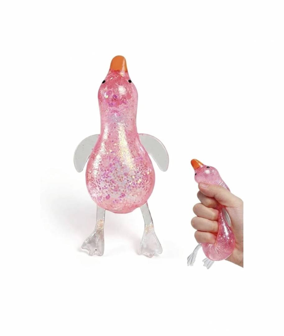 Jucarie senzoriala, Rata, squishy, antistres, 1 buc, multicolor, 15 cm