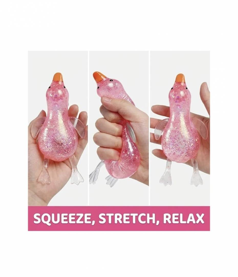 Jucarie senzoriala, Rata, squishy, antistres, 1 buc, multicolor, 15 cm