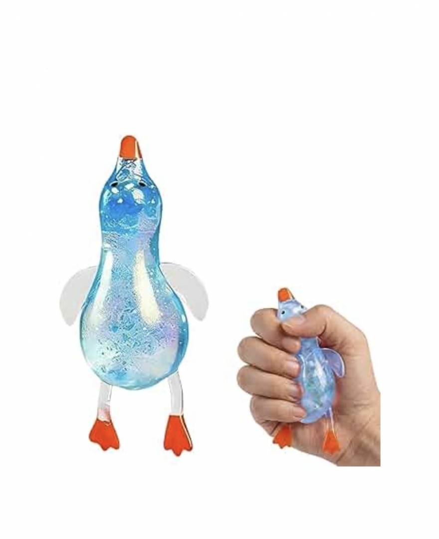 Jucarie senzoriala, Rata, squishy, antistres, 1 buc, multicolor, 15 cm