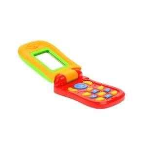 Jucarie Telefon interactiv cu clapeta , cu sunete , rosu , 16 cm