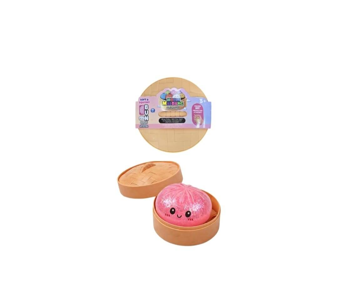 Jucărie Squishy Dumpling, model Gigantic, XXL, gălușcă cu sclipici, culoare surpriza în cutie 16 cm, glitter