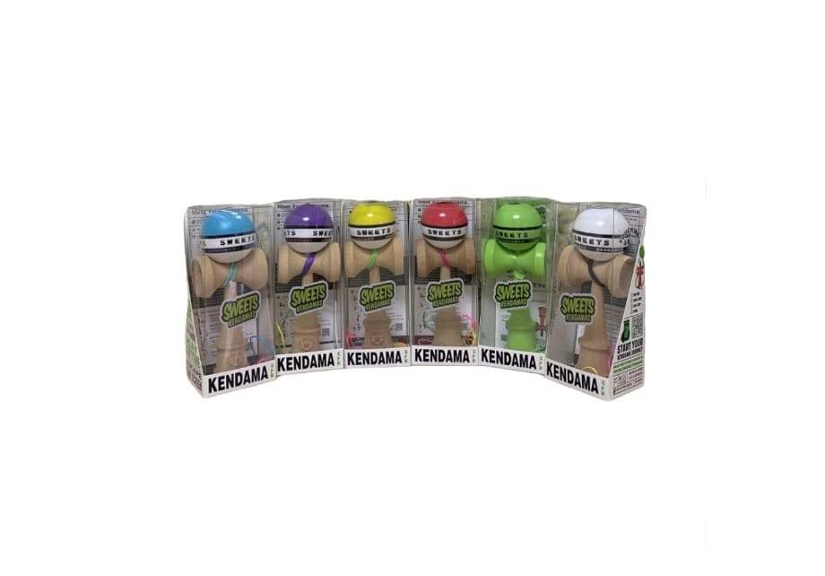 Kendama tip Premium Sweets, design elegant, aderenta sporita, lemn durabil, 18 cm