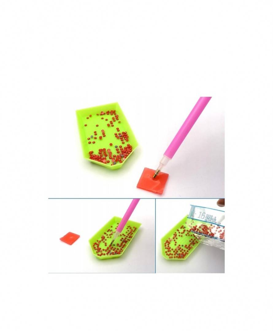 Kit de pictura cu diamant, K Pop Demon Hunters, 5D, 19 x 19 cm, multicolor, 5 ani+