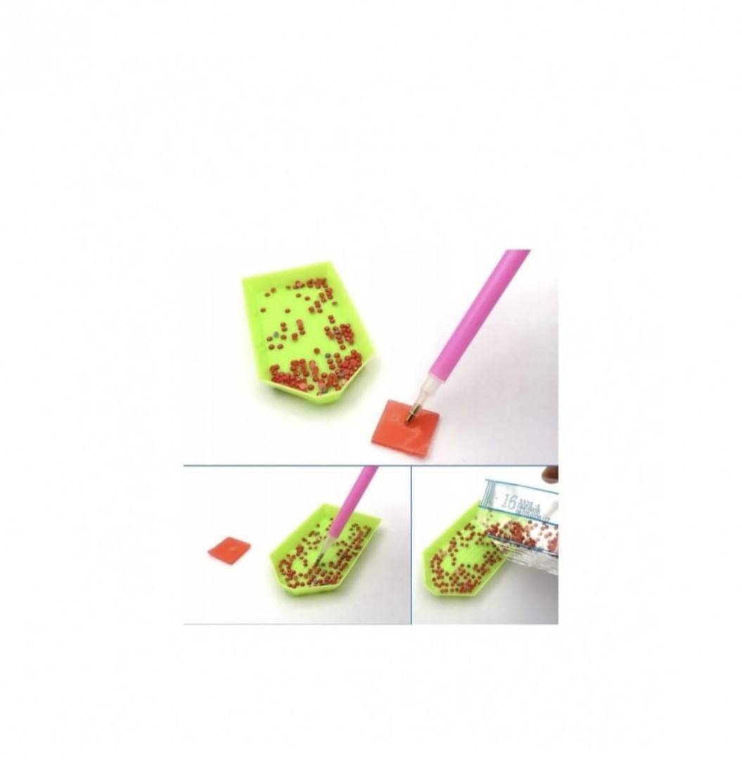 Kit de pictura cu diamant, K Pop Demon Hunters, 5D, 19 x 19 cm, multicolor, 5 ani+
