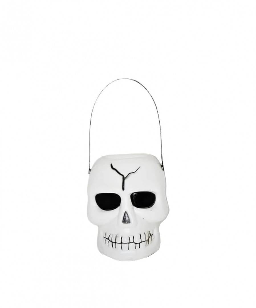 Lampa decorativa, Model Schelet, Halloween, sunete si lumini, 19 cm