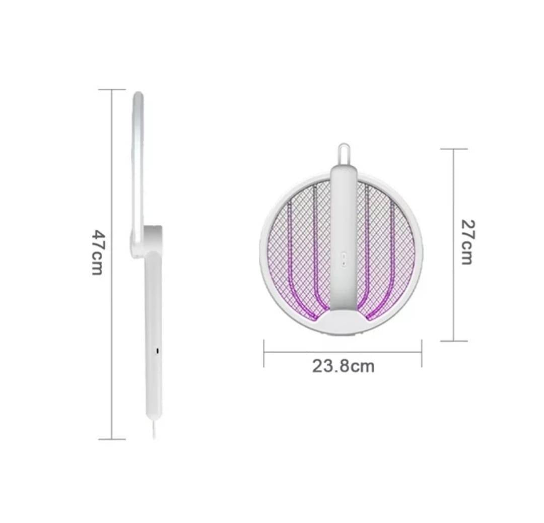 Lampa pentru capcana de tantari, cu lumina violeta, maner rotativ, alb, 47 cm