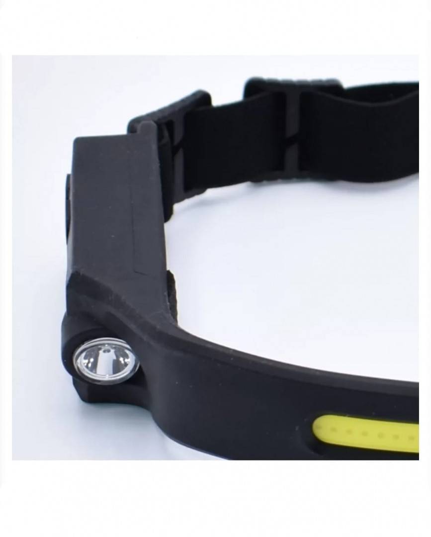 Lanterna de cap profesionala, Led, 4 moduri lumina, senzor miscare, acumulator, lumina laterala