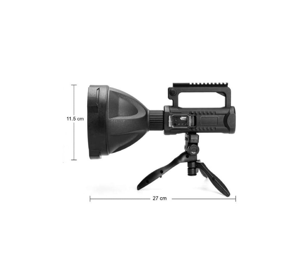Lanterna profesionala cu incarcare telefon, usb, led, 1200 lumeni, impermeabila si rezistenta, negru