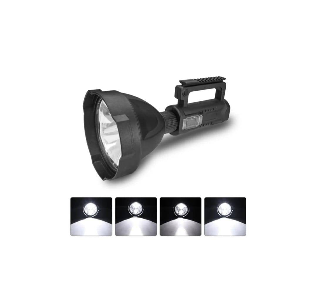 Lanterna profesionala cu incarcare telefon, usb, led, 1200 lumeni, impermeabila si rezistenta, negru