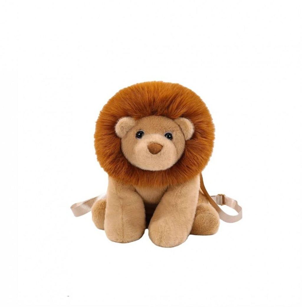 Leu de plus, realist, tip rucsac, maro, 47 cm
