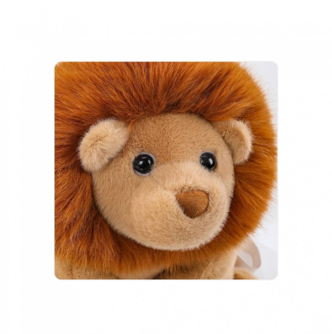 Leu de plus, realist, tip rucsac, maro, 47 cm