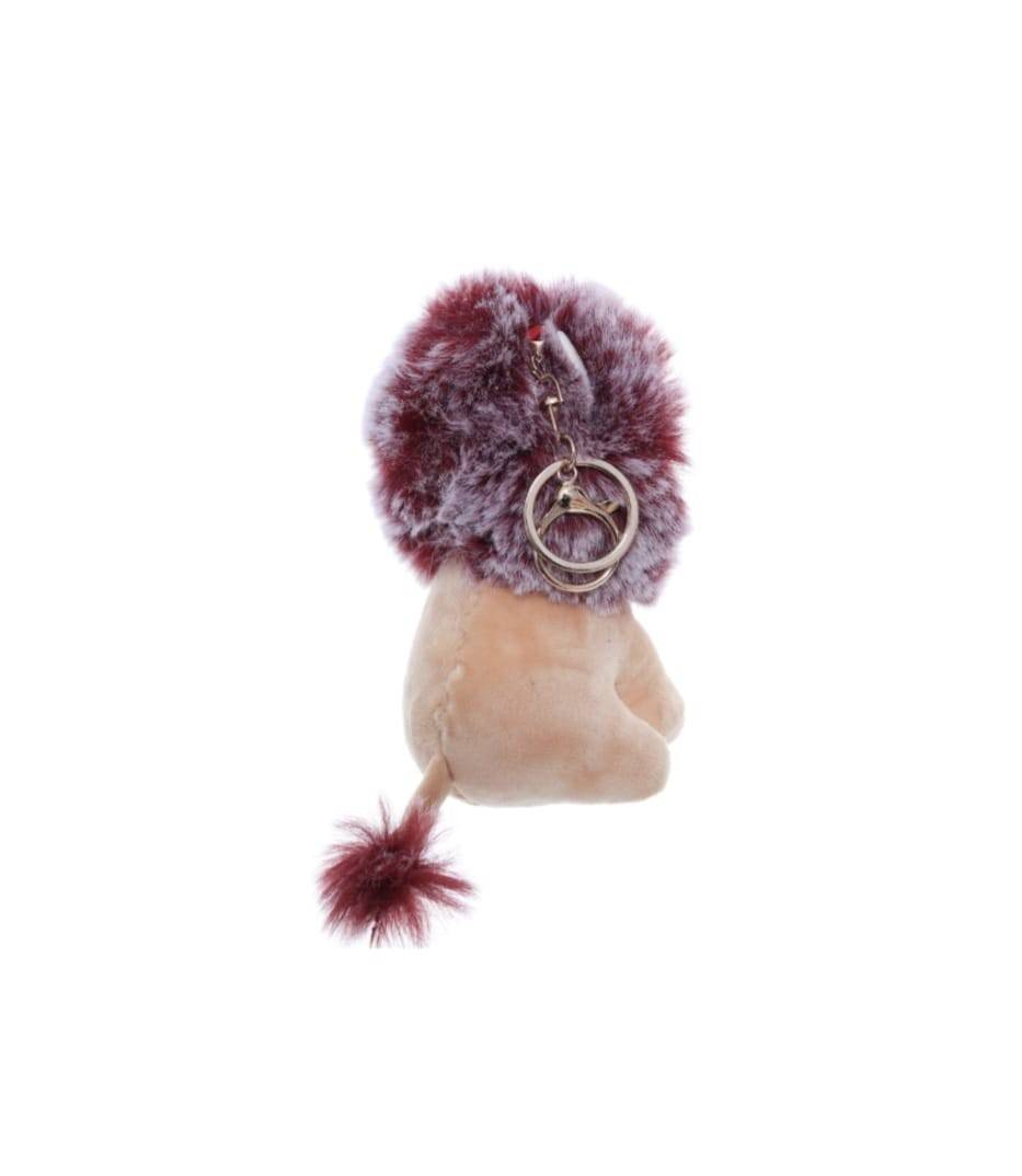 Leu de plus, tip breloc, maro, 12.5 cm