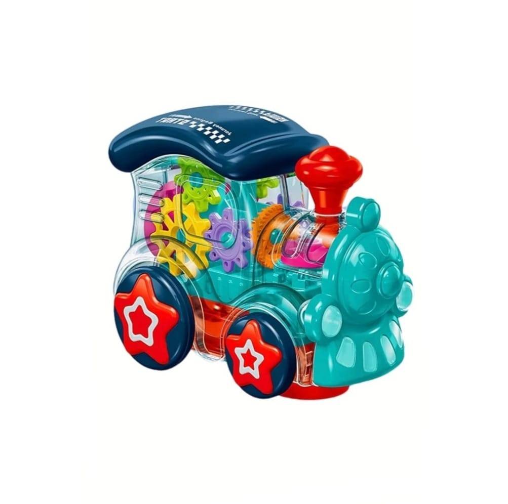 Locomotiva Interactiva cu lumini si sunete, transparent, 16 cm