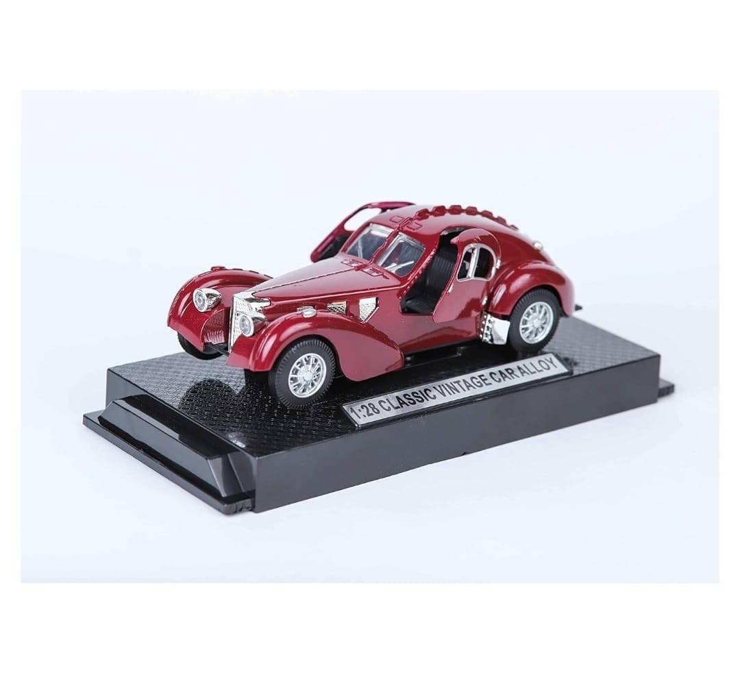 Macheta Bugatti SC57 Atlantic, usi mobile, sunet, lumini, scara 1:28, visiniu, 16 cm