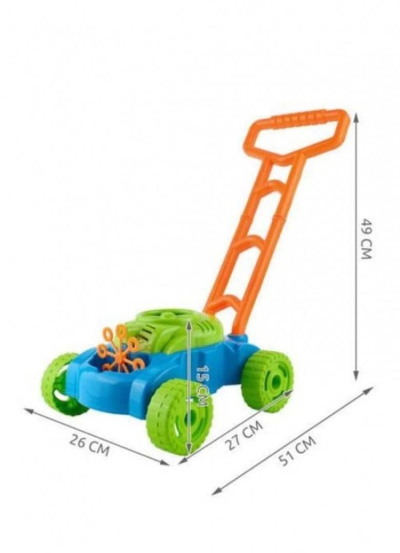 Mașină de Tuns Iarbă pentru copii, cu Bule de săpun, multicolor, 50 cm