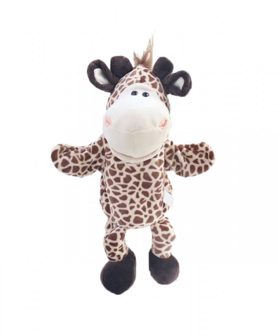 Marioneta de mana Girafa, multicolor, 30 cm