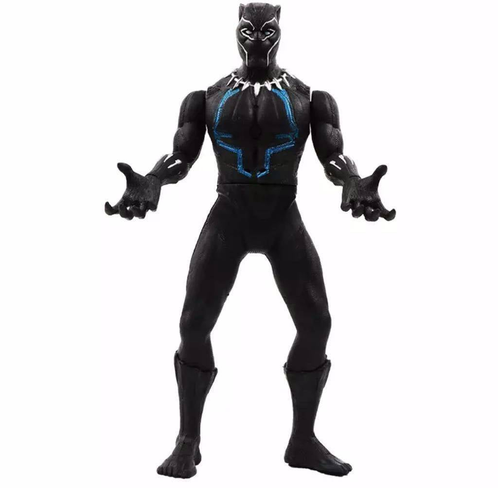 Figurina Pantera Neagra, Super Erou, Black Panther, negru, 30 cm