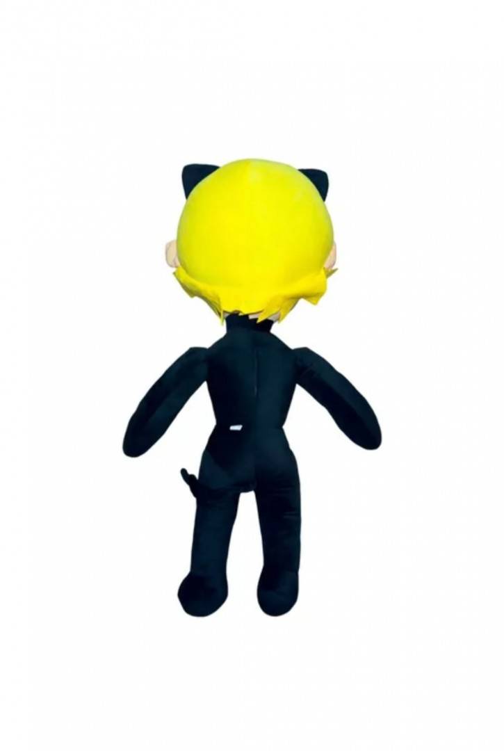 Mascota de plus, Miraculous, Motanul Noir negru, 45 cm