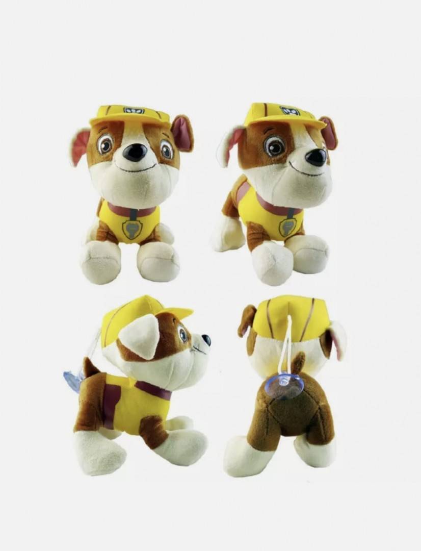 Mascota de plus, Patrula Catelusilor, MASHASHOP, Rubble, maro deschis/galben, 31 cm