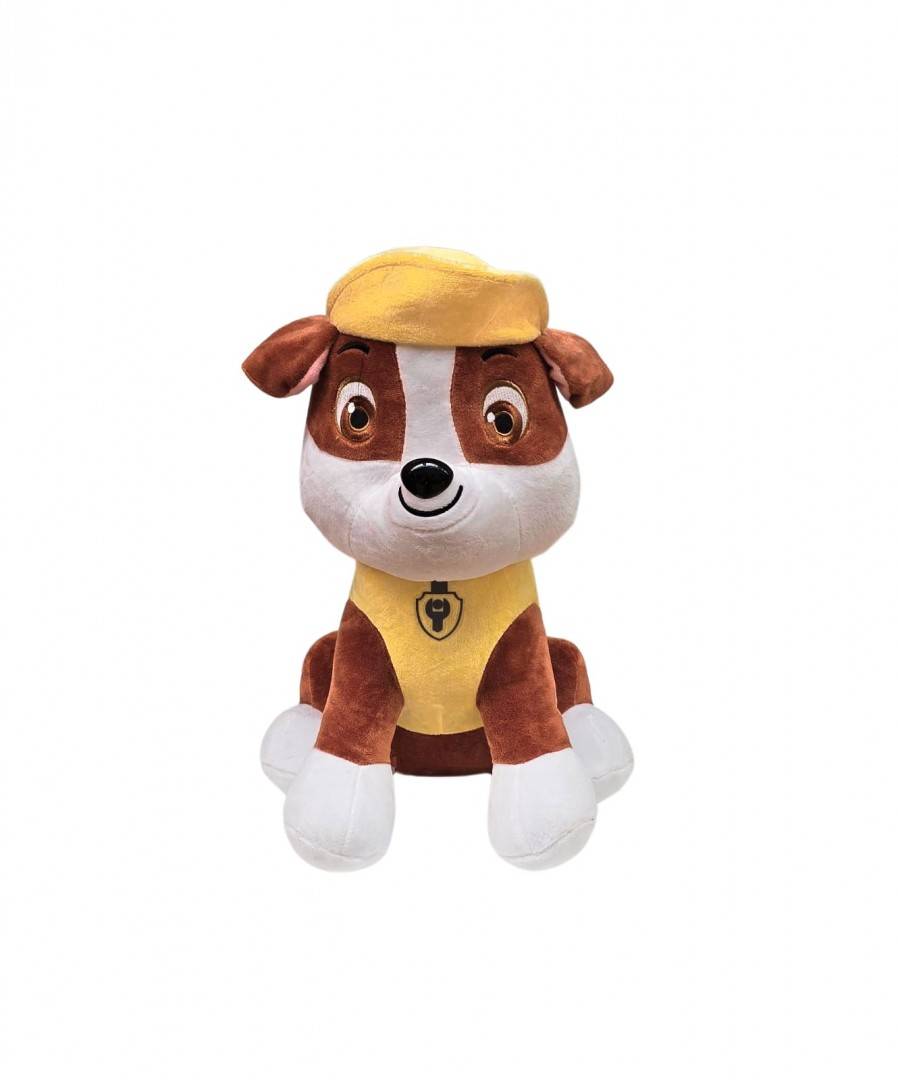Mascota de plus, Patrula Catelusilor, MASHASHOP, Rubble, maro deschis/galben, 40 cm