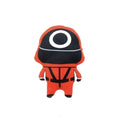 Mascota de plus, Squid Game, MASHASHOP, rosu/negru, 35 cm