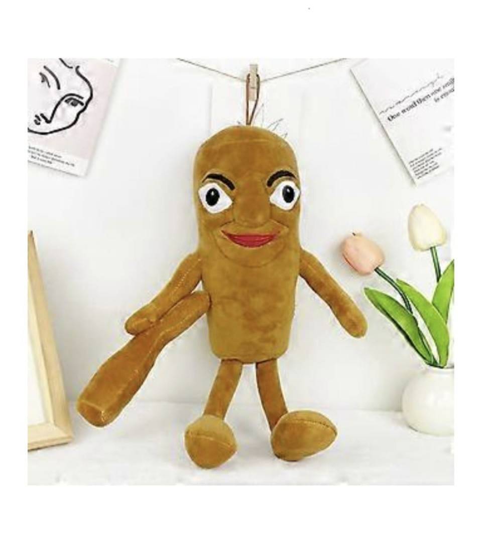 Mascota de plus, Tung Tung Sahur, Italian Brainrot, maro, 37 cm