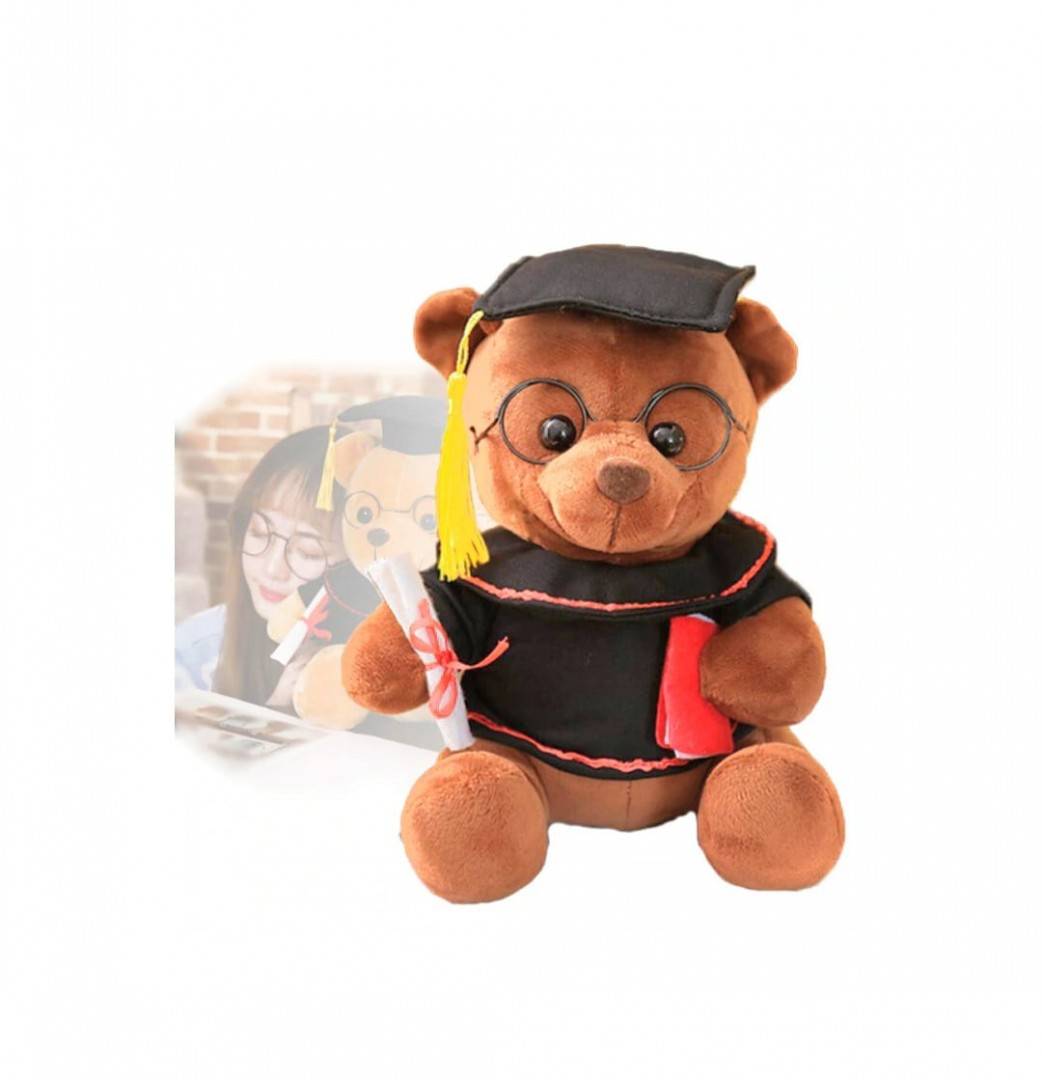Mascota de plus, Ursuletul Student Abosolvire, maro, 30 cm