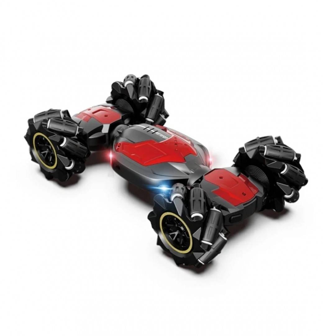 Masina cu telecomanda si control prin gesturi , 360 grade rotire , Drift 4 x 4, carcasa metal, scara 1;16, rosu, 25 cm