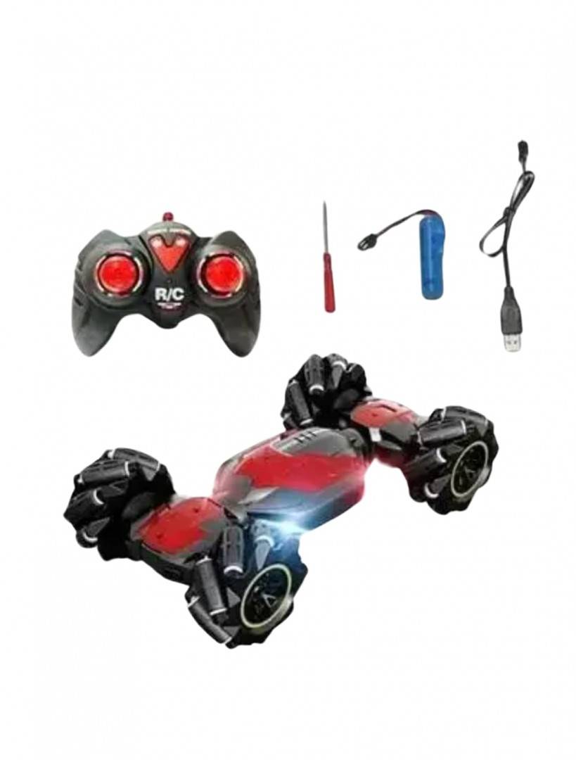 Masina cu telecomanda si control prin gesturi , 360 grade rotire , Drift 4 x 4, carcasa metal, scara 1;16, rosu, 25 cm