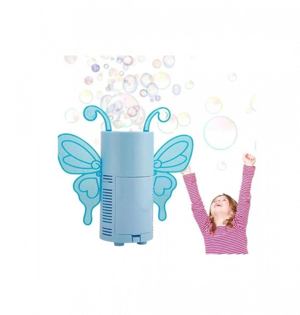 Masina electrica cu bule, Angel, LED, bleu, 18 cm