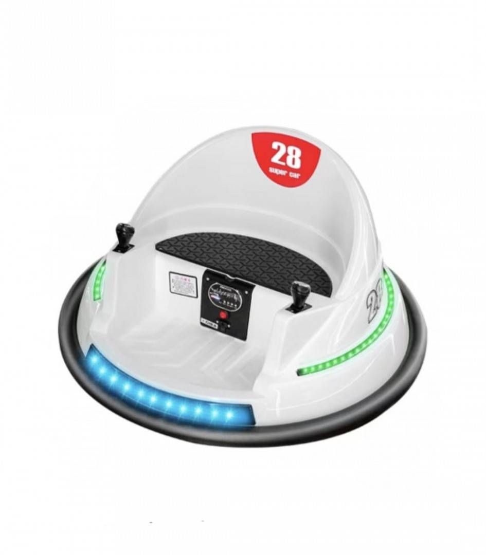 Masina electrica pentru copii, 6 V, 360°, cu baterie si telecomanda, cu ham in 5 puncte, viteza maxima de 1.2 km/h