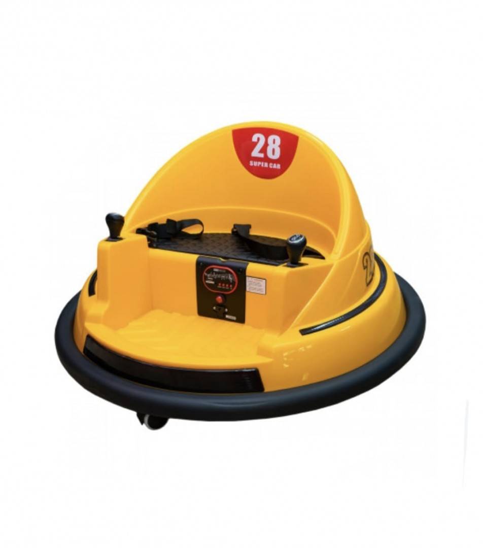 Masina electrica pentru copii, 6 V, 360°, cu baterie si telecomanda, cu ham in 5 puncte, viteza maxima de 1.2 km/h