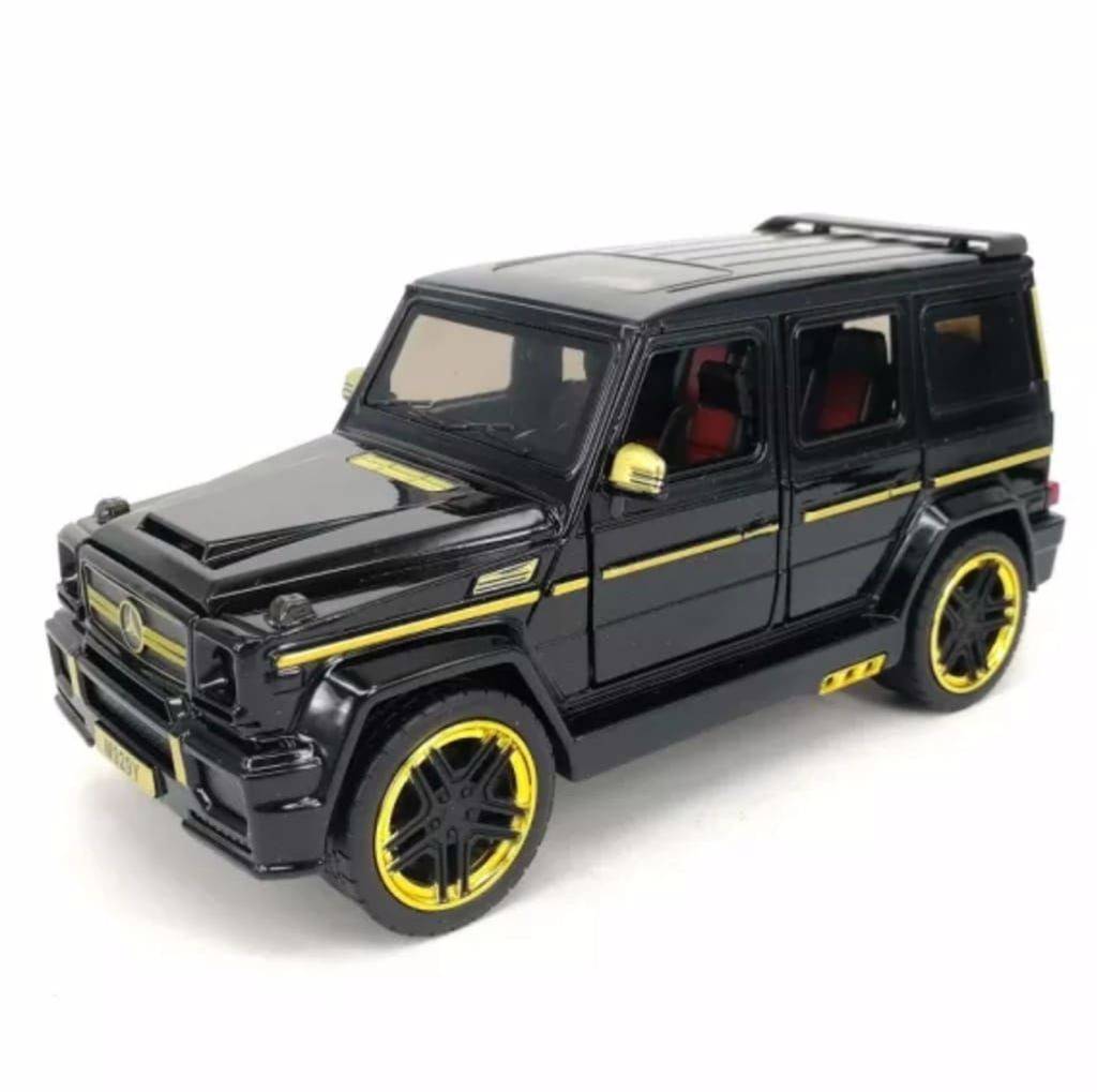 Masina jucarie tip Mercedes G-Klass, negru, 22 cm