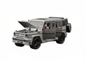 Masina jucarie tip Mercedes G-Klass, gri, 22 cm