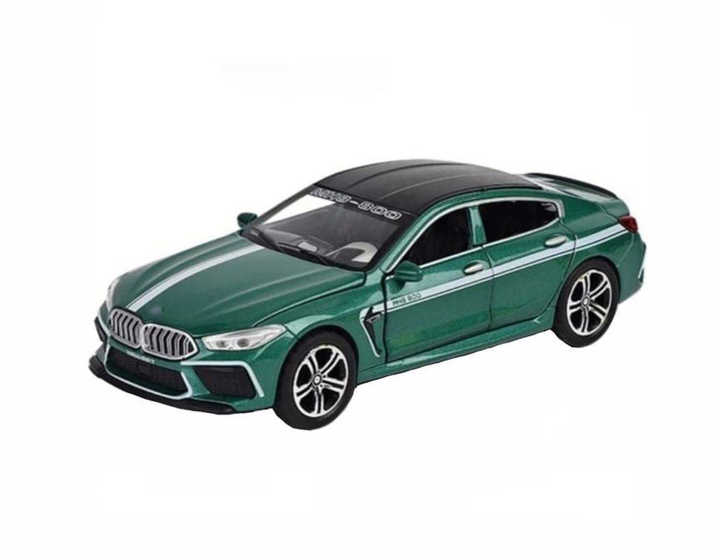 Masina tip BMW M8, metalica, verde,15cm