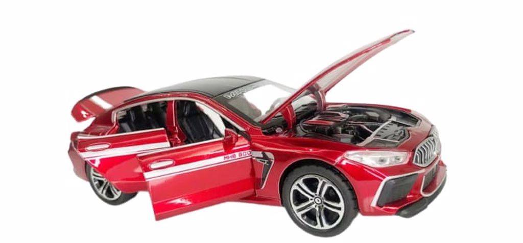 Masina tip BMW M8, metalica,rosu,15cm