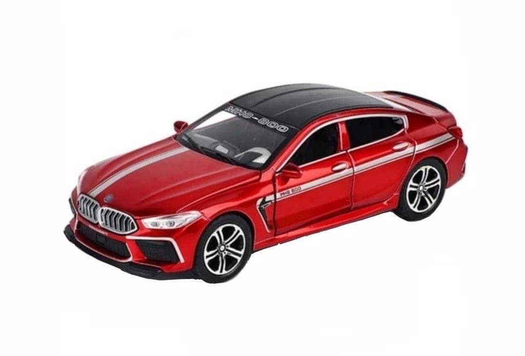 Masina tip BMW M8, metalica,rosu,15cm