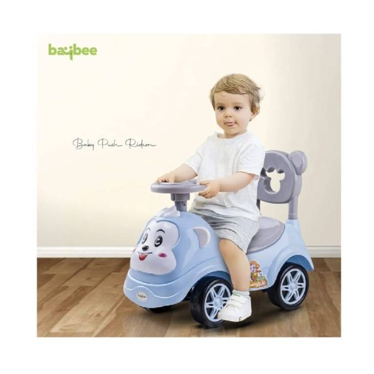 Masinuta copii fara pedale, Ride on, muzica, lumini,claxon, bleu, 1 an+