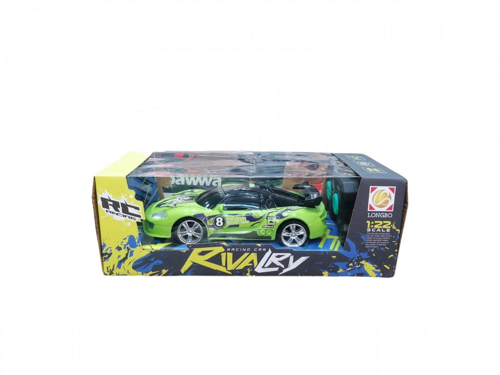Masinuta cu telecomanda, scara 1:22, lumineaza farurile, stanga, dreapta, verde, 18 cm