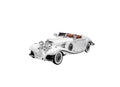 Masinuta Mercedes-Benz 500k Specialroadster 1936, Premiere Edition, scoate fum, alb, 22 cm