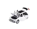 Masinuta metal mecanica, Audi Q5, scara 1:32, sunete, usi mobile, capota mobila, portbagaj mobil, alb, 15 cm