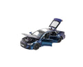 Masinuta metal mecanica, Audi RS7, 1:24, sunete, usi mobile, capota mobila, portbagaj mobil, albastru, 15 cm