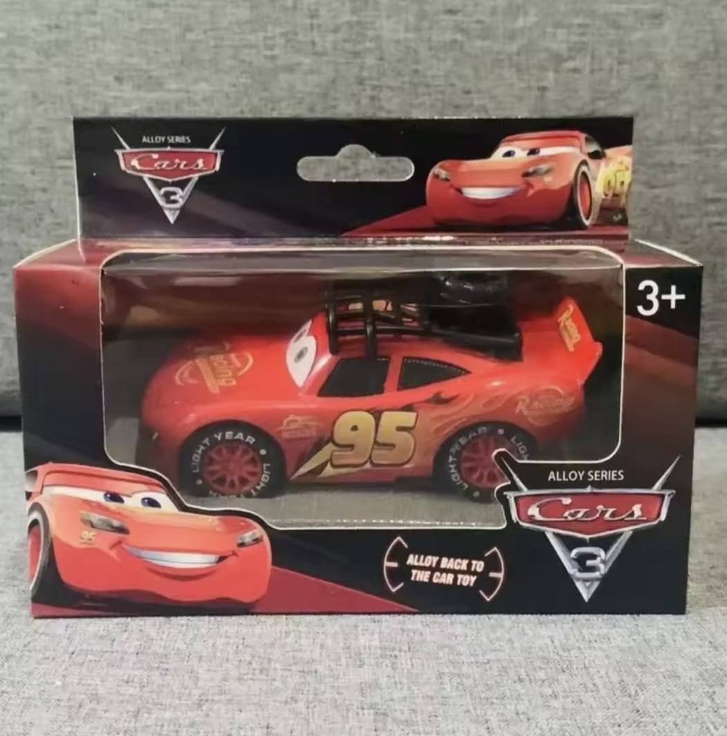 Masinuta metal mecanica, Cars 3, McQueen, MASHASHOP, sunet si lumini, rosu, 12 cm