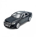 Masinuta metal mecanica, model Toyota Crown, scara 1:24, usi mobile, capota mobila, portbagaj mobil, negru, 22 cm