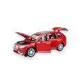 Masinuta metal mecanica, Volvo XC90, sunete, usi mobile, capota mobila, portbagaj mobil, rosu, 16 cm