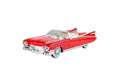Masinuta metalica, Cadillac Eldorado Biarritz 1959, usi mobile, capota mobila, portbagajul mobil, rosu, 19 cm